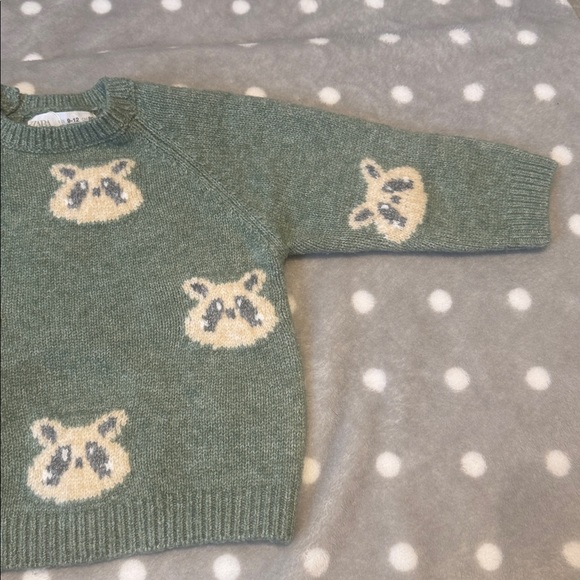 Zara Baby Raccoon Swater - Picture 6 of 12
